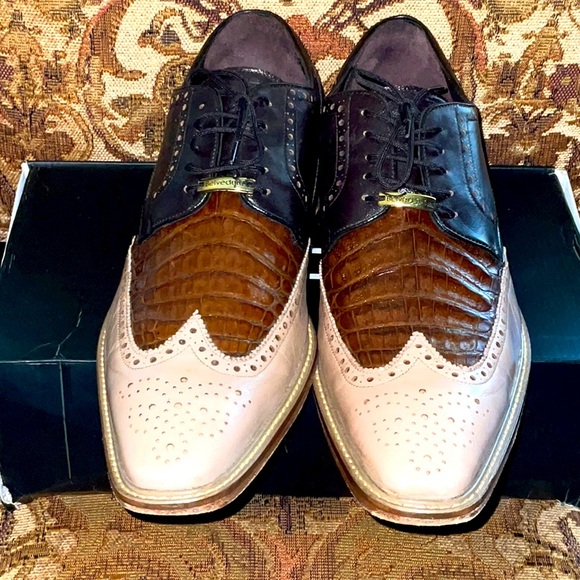 Genuine Crocodile Belvedere Mens Size 13 - Picture 2 of 14